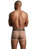 Men's Microfiber Mesh Boxer Briefs – Breathable Sheer Underwear (Brown) by Xtremen