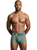 Men's Microfiber Mesh Boxer Briefs – Breathable Sheer Underwear (Green) by Xtremen