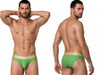 Men’s Briefs – Stylish Supportive Printed Underwear (Green Print) by CandyMan