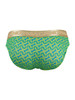 Men’s Briefs – Stylish Supportive Printed Underwear (Green Print) by CandyMan
