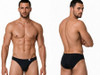 Men’s Bikini – Sleek Low-Rise Minimal Coverage Underwear (Black) by CandyMan