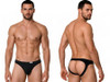 Men’s Jockstrap – Bold Support Open-Back Underwear (Black) by CandyMan