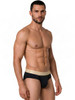 Men’s Briefs – Sleek Supportive Everyday Underwear (Black-Gold) by CandyMan