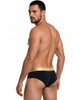 Men’s Briefs – Sleek Supportive Everyday Underwear (Black-Gold) by CandyMan