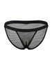 Men’s Mesh Bikini – Sheer Low-Rise Breathable Underwear (Black) by CandyMan