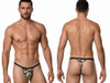 Men’s Thong – Camo Ultra Low-Rise Minimal Coverage Underwear (Camo) by CandyMan