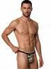 Men’s Thong – Camo Ultra Low-Rise Minimal Coverage Underwear (Camo) by CandyMan