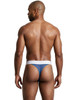 Men's Microfiber Mesh Thong – Breathable Sheer Underwear (Blue) by Xtremen