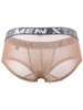Men's Microfiber Mesh Briefs – Breathable Sheer Underwear (Brown) by Xtremen