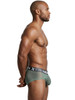 Men's Microfiber Mesh Briefs – Breathable Sheer Underwear (Green) by Xtremen