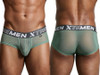 Men's Microfiber Mesh Briefs – Breathable Sheer Underwear (Green) by Xtremen