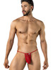 Men’s Lace Thong – Sheer Seductive Minimal Underwear (Red) by CandyMan