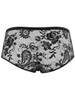 Men’s Lace Trunks – Sheer Floral Lace & Sleek Panel Underwear (Black) by CandyMan