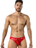 Men’s Lace Thong – Sheer Floral Pouch Minimal Underwear (Red) by CandyMan
