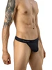 Men's Marsella Thong – Jumbo Enhancement Pouch String Thong (Black) by Clever
