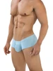 Men's Australian Latin Trunks 3-Pack – Jumbo Enhancement Pouch Low-Rise Boxer Trunks (Multi-Colored) by Clever