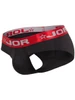 Men’s Astor Briefs – Micro-Textured Stretch Briefs with Contoured Pouch (Black) by JOR