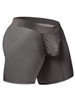 Men’s FEEL SE Boxer Briefs – Ergonomic Pouch Breathable Mid-Thigh Underwear (Dark Gray) by ErgoWear