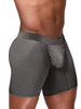 Men’s FEEL SE Boxer Briefs – Ergonomic Pouch Breathable Mid-Thigh Underwear (Dark Gray) by ErgoWear