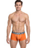 Men’s Microfiber Trunks – Athletic Contour Pouch Performance Underwear (Orange) by Xtremen