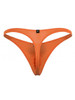 Men’s Microfiber Thong – Minimalist Ergonomic Pouch Barely-There Underwear (Orange) by Xtremen