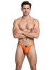 Men’s Microfiber Bikini – Sleek Contoured Pouch Ruched Back Underwear (Orange) by Xtremen