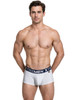 Men’s Microfiber Trunks – Smooth Contoured Pouch Athletic Underwear (White) by Xtremen
