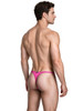 Men’s Microfiber Thong – Ultra-Minimal Contoured Pouch Underwear (Fuchsia) by Xtremen