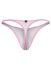 Men’s Microfiber Thong – Ultra-Minimal Contoured Pouch Underwear (White) by Xtremen