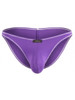 Men’s Microfiber Bikini – Ultra-Low Rise Contoured Pouch Ruched Back (Purple) by Xtremen