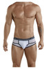 5374 Clever Men's Asian Piping Briefs Color White