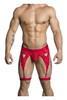 99310 CandyMan Men's Garter Thong Color Red
