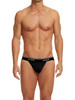 705910-962 Papi Men's 3PK Rib Jockstrap Color Black-Charcoal-Gray