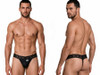 Men’s Lace Thong Lingerie – Sheer Sexy Underwear (Black) by CandyMan