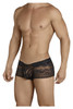 99393 CandyMan Men's Lace Boxer Briefs Color Black