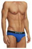 980403-941 Papi Men's 3PK Cotton Stretch Briefs Color Black-Cobalt-Blue