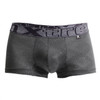 54446C Xtremen Men's Jacquard Stripes Boxer Briefs Color Gray