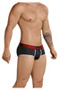 91029* Xtremen Men's Stripes Brief Color Black