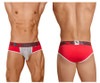 91055 Xtremen Men's Big Pouch Briefs Color Red