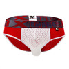 91055 Xtremen Men's Big Pouch Briefs Color Red