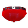 91055 Xtremen Men's Big Pouch Briefs Color Red