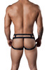 99242 CandyMan Men's Jockstrap Color Black 