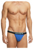 980902-941 Papi Men's 3PK Cotton Stretch Thong Color Black-Cobalt-Blue