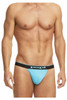 980902-941 Papi Men's 3PK Cotton Stretch Thong Color Black-Cobalt-Blue