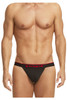 980902-950 Papi Men's 3PK Cotton Stretch Thong Color Red-Gray-Black