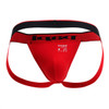 980911-950 Papi Men's 3PK Cotton Stretch Jockstrap Color Red-Gray-Black