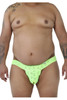 99315X CandyMan Men's Peek a Boo Thong Color Green