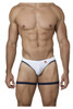 0217 Pikante Men's Adventures Garter Brief Color White