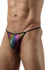 1300-RBW Doreanse Men's Disco Thong Color Rainbow