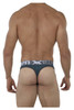 91073 Xtremen Men's Microfiber Jacquard Thong Color Jade